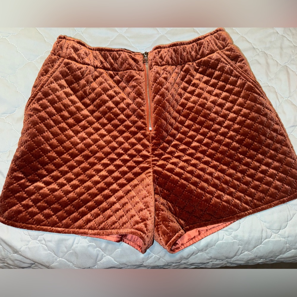 THE KORNER High Waist “Velour” Shorts